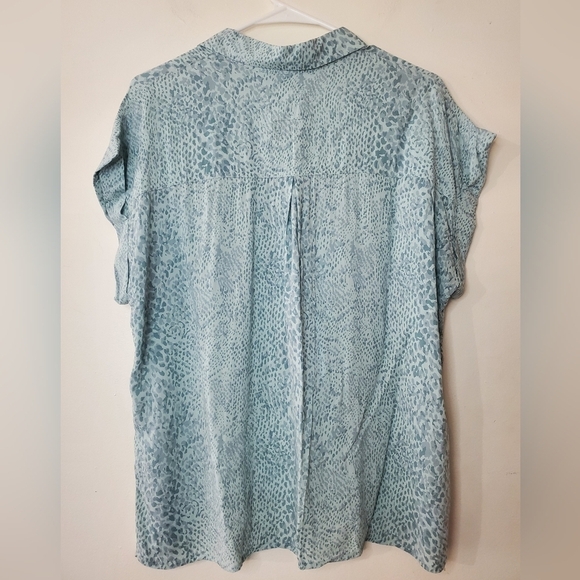 Womens Rails Whitney Shirt Size Large Mint Boa - Picture 11 of 14